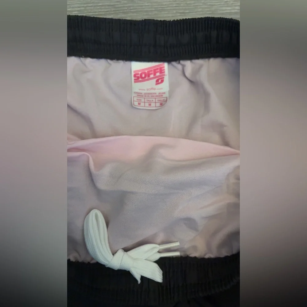 Soffe Women’s Size Medium Athletic Shorts Black & Pink Lined Brand New W Tags! - Picture 7 of 8